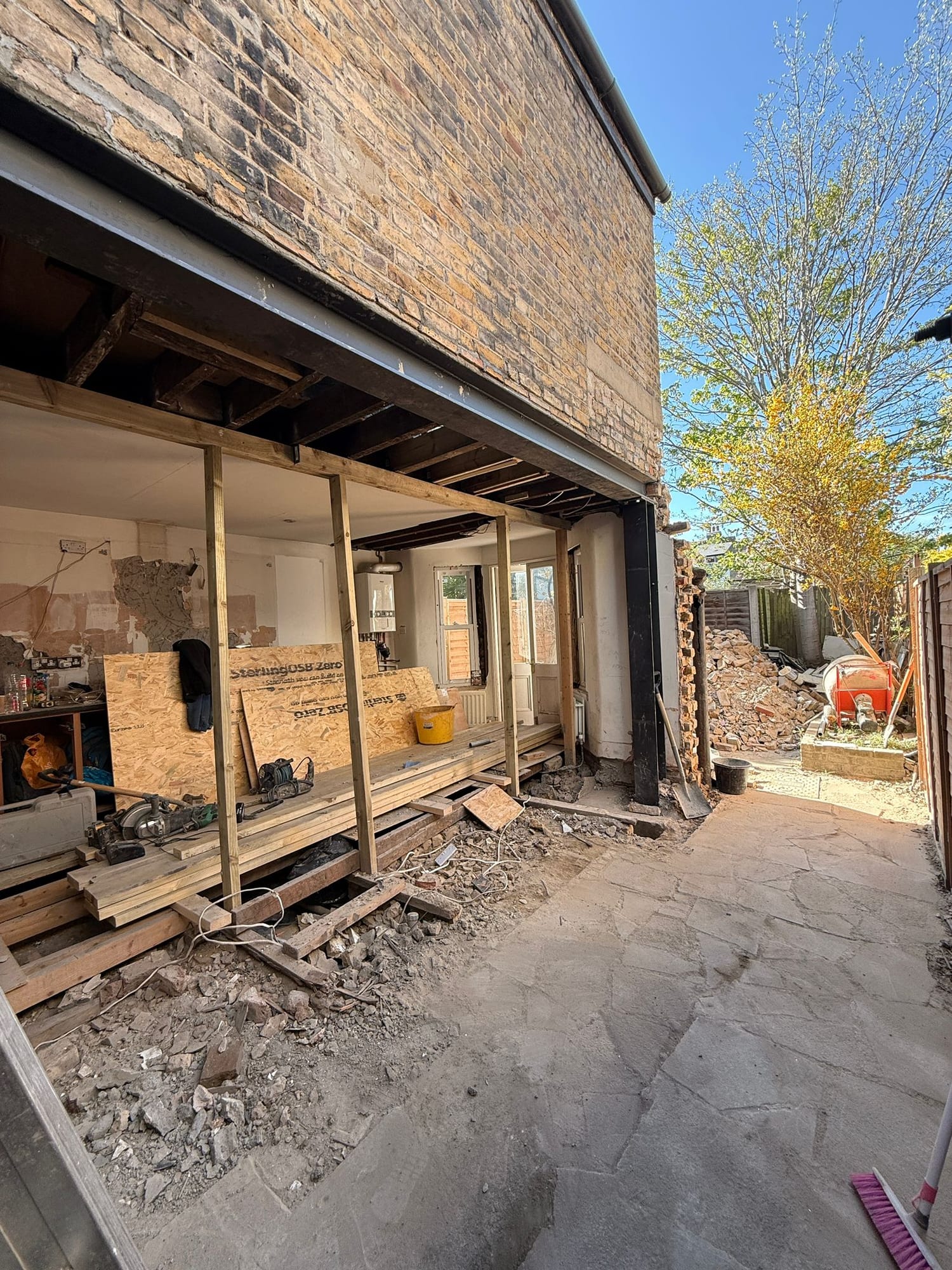 Structural reinforcement works in Tottenham